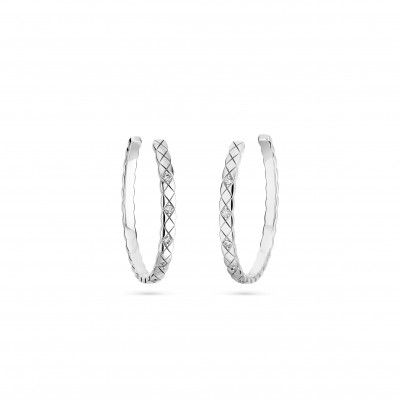 CHANEL COCO CRUSH HOOP EARRINGS J12094